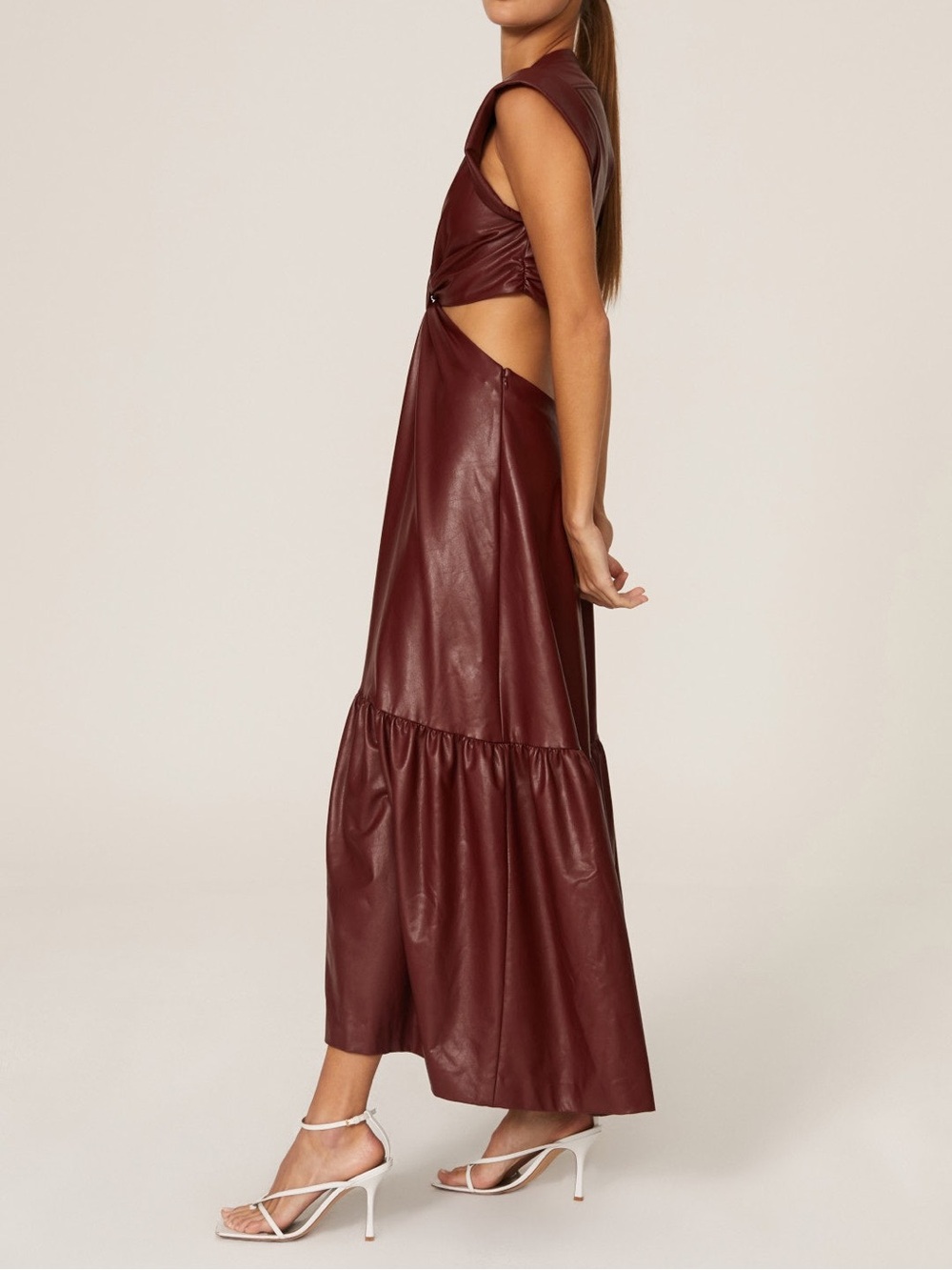 A.L.C. Alexandria Cut-Out Faux Leather Dress - Picture 11 of 12